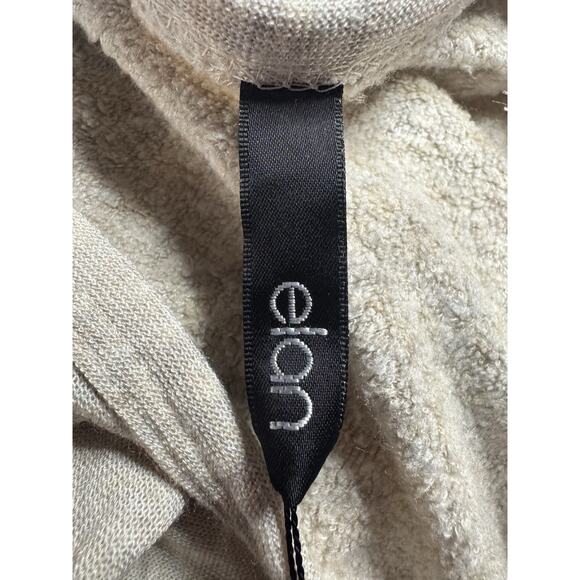 Elan Sz M Asymmetrical Tunic Top Neutral Minimalist Slouchy Boho Cozy Loungewear - Picture 4 of 7